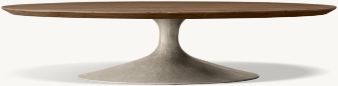 Front view of Aero Oval Coffee Table 