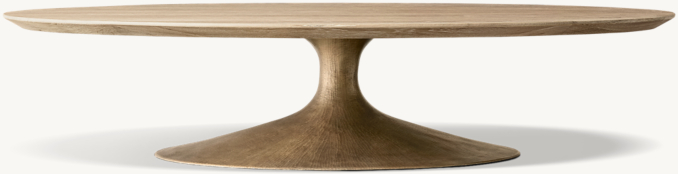Front view of Aero Oval Coffee Table 