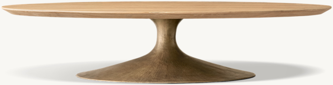 Front view of Aero Oval Coffee Table 