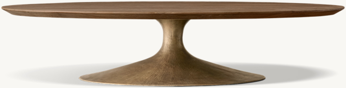 Front view of Aero Oval Coffee Table 