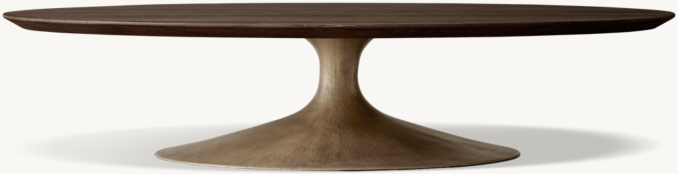 Front view of Aero Oval Coffee Table 