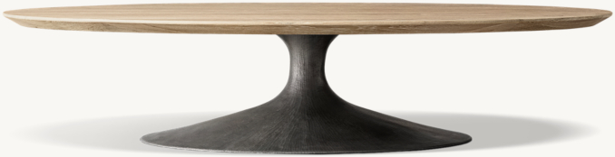 Front view of Aero Oval Coffee Table 