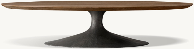 Front view of Aero Oval Coffee Table 