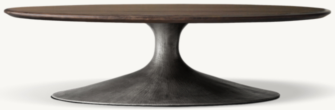 Front view of Aero Round Coffee Table 