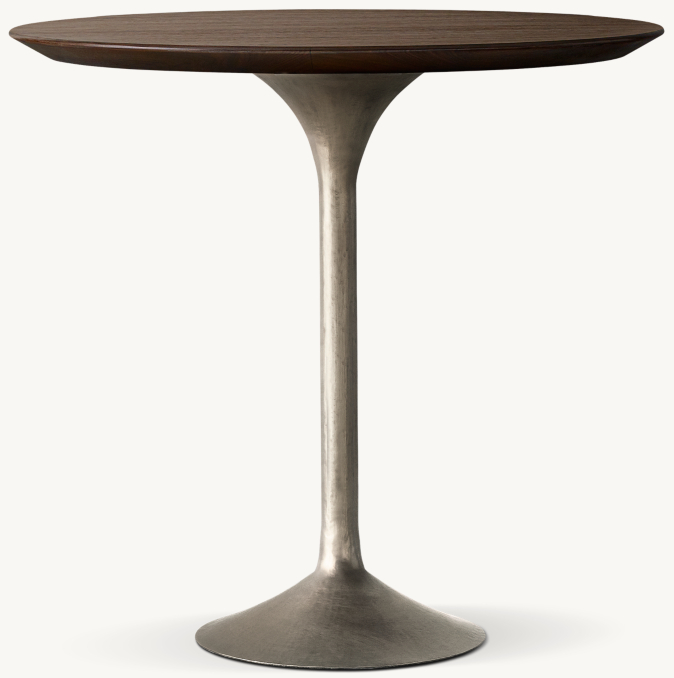 Front view of Aero Round Drink Table 