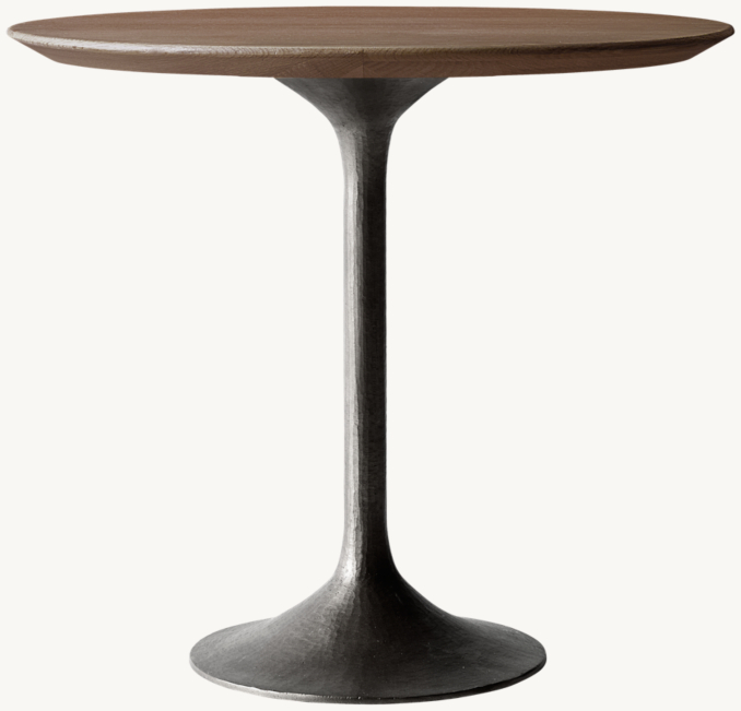 Front view of Aero Round Drink Table 