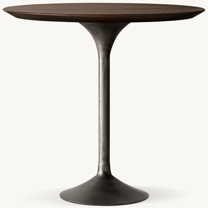 Front view of Aero Round Drink Table 