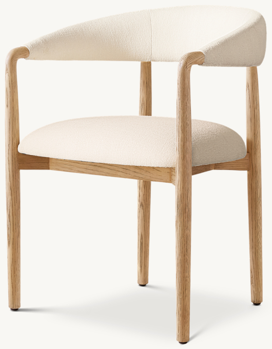 Alvaro Fabric Dining Armchair