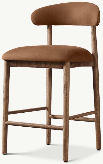 Alvaro Leather Bar & Counter Stool