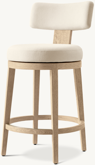 Padua Swivel Fabric Bar & Counter Stool