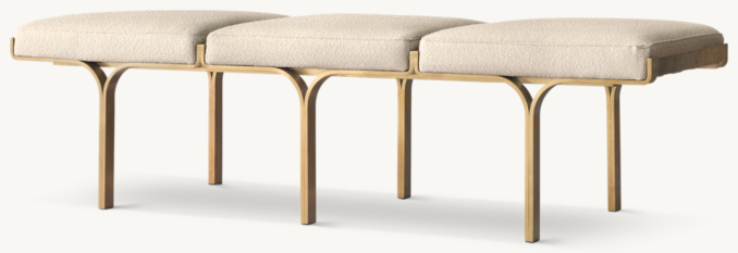 Three Quarter view of 1960S Link Bench 