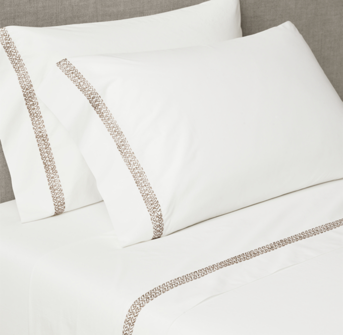 Eléa Hand-Embroidered Sheet Set
