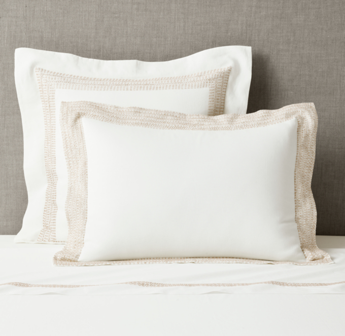 Eléa Hand-Embroidered Shams Set of 2 | RH