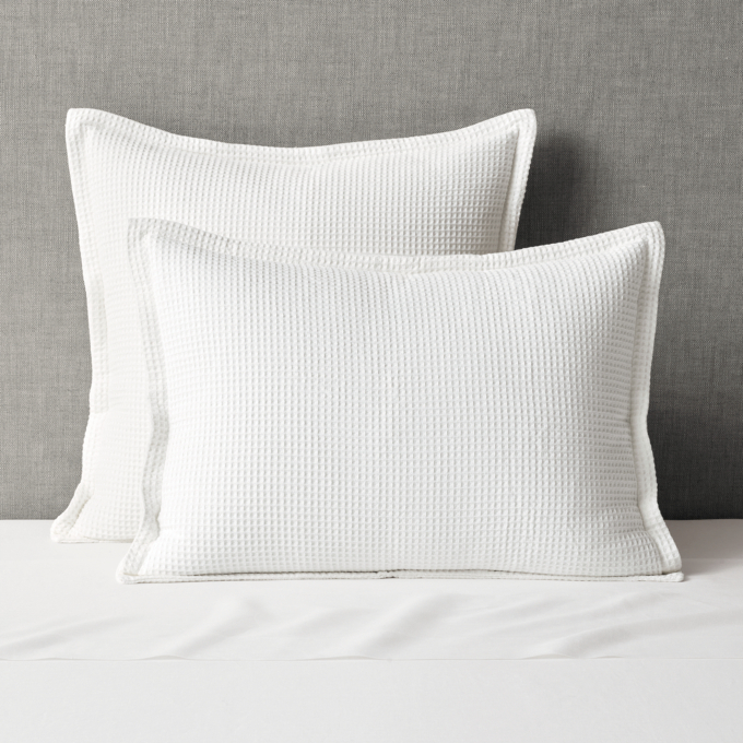 Organic Cotton Waffle-weave Sham