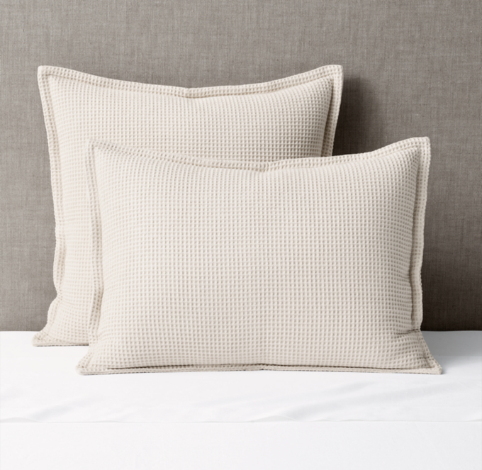 Organic Cotton Waffle-weave Sham