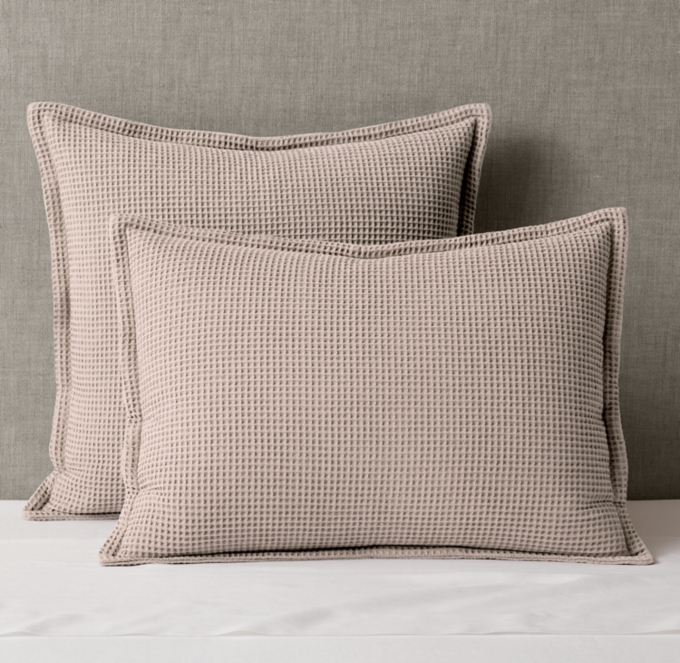 Organic Cotton Waffle-weave Sham
