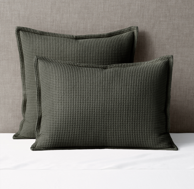Organic Cotton Waffle-weave Sham