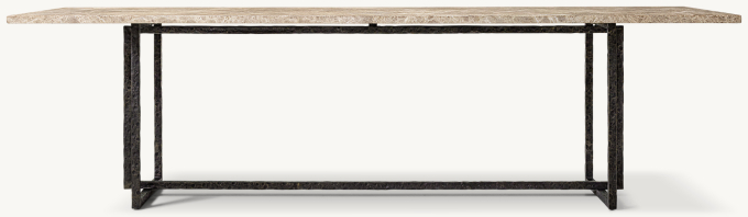 Salvador Stone Rectangular Dining Table