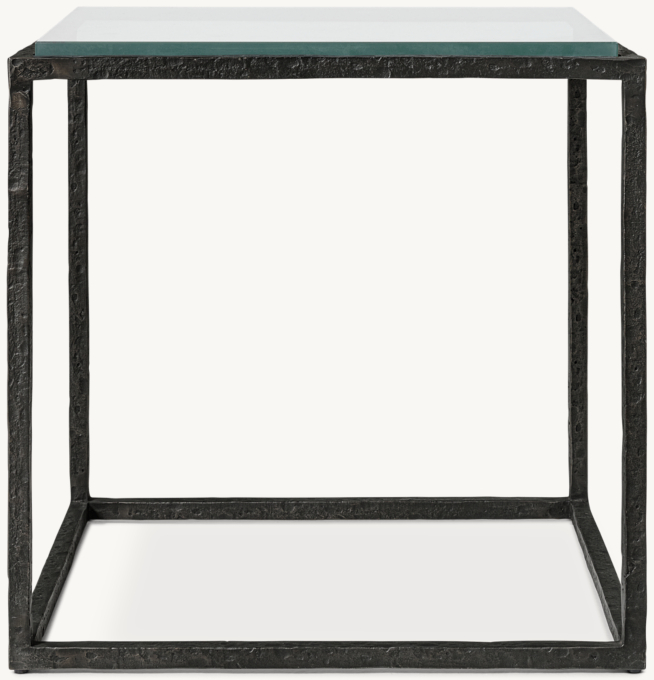 Salvador Glass Square Side Table