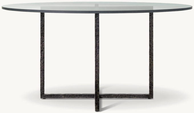 Salvador Glass Round Dining Table
