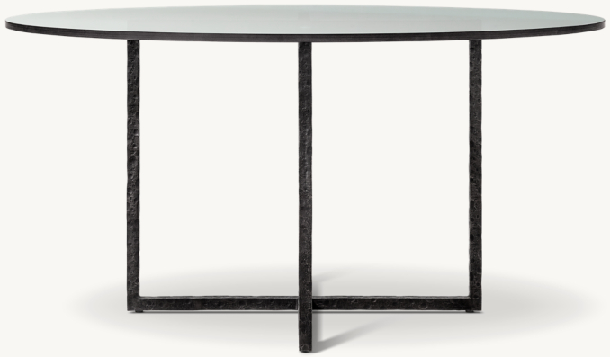 Salvador Glass Round Dining Table