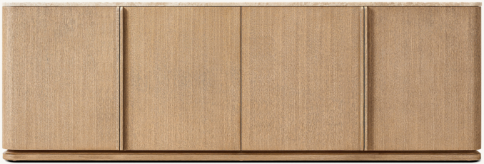 Shown in Light Brushed Oak/Crema Emperador Marble.