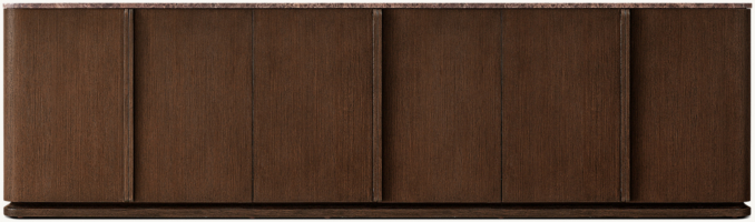 Shown in Brown Brushed Oak/Brown Emperador Marble.