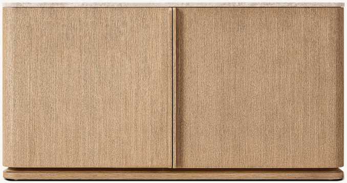 Shown in Light Brushed Oak/Crema Emperador Marble.