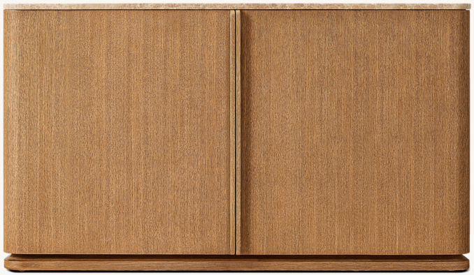Shown in Natural Brushed Oak/Gold Emperador Marble.