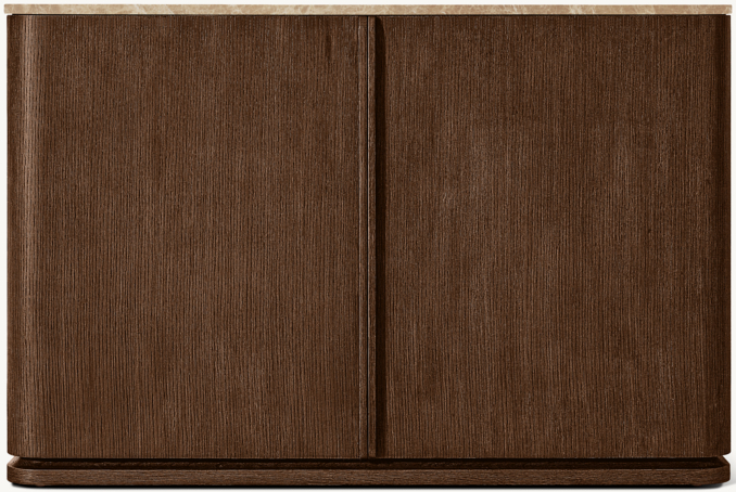 Shown in Brown Brushed Oak/Brown Emperador Marble.