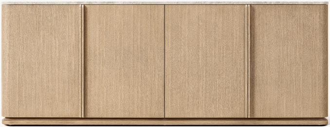 Shown in Greige Brushed Oak/Grey Emperador Marble.