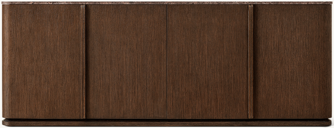 Shown in Brown Brushed Oak/Brown Emperador Marble.