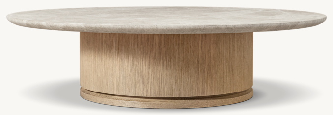 Shown in Greige Brushed Oak/Grey Emperador Marble.