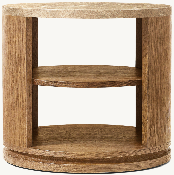 Ligné Emperador Open Round Side Table 