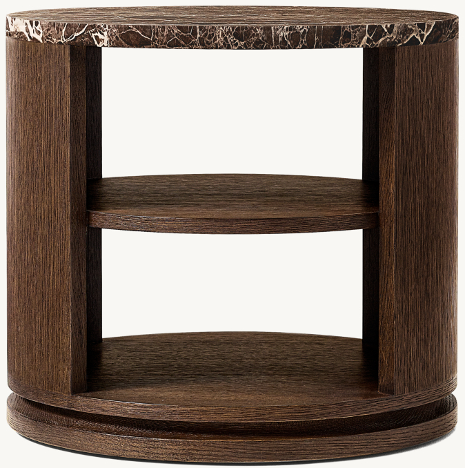 Shown in Brown Brushed Oak/Brown Emperador Marble.