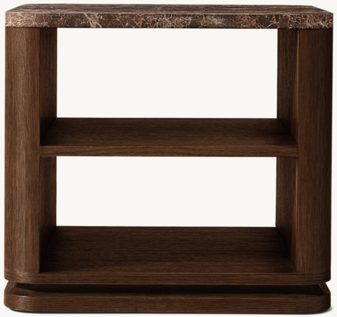 Shown in Brown Brushed Oak/Brown Emperador Marble.