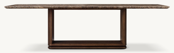 Shown in Brown Brushed Oak/Brown Emperador Marble.