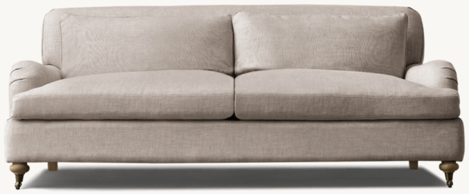 English Classic Roll Arm 2-Cushion Sofa