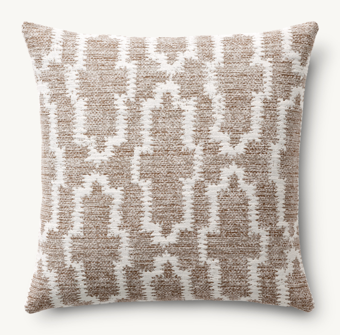 Nazaré Block Print Outdoor Pillow Cover - Square  
