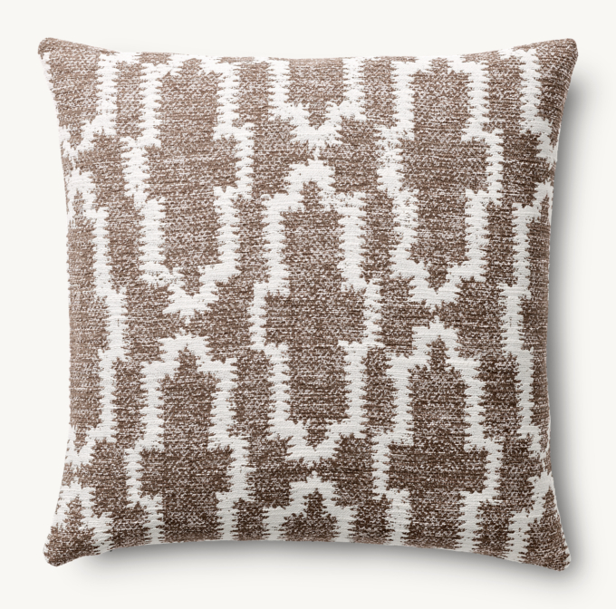 Nazaré Block Print Outdoor Pillow Cover - Square  