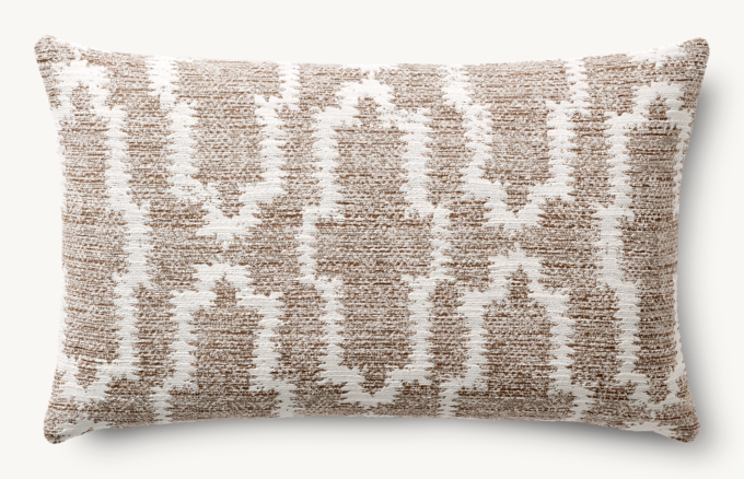 Nazaré Block Print Outdoor Pillow Cover - Lumbar  
