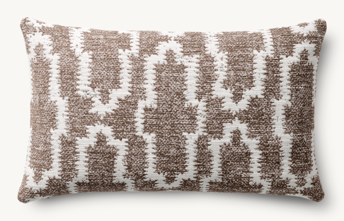 Nazaré Block Print Outdoor Pillow Cover - Lumbar  