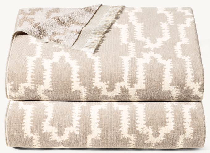 Nazaré Block Print Beach Towel