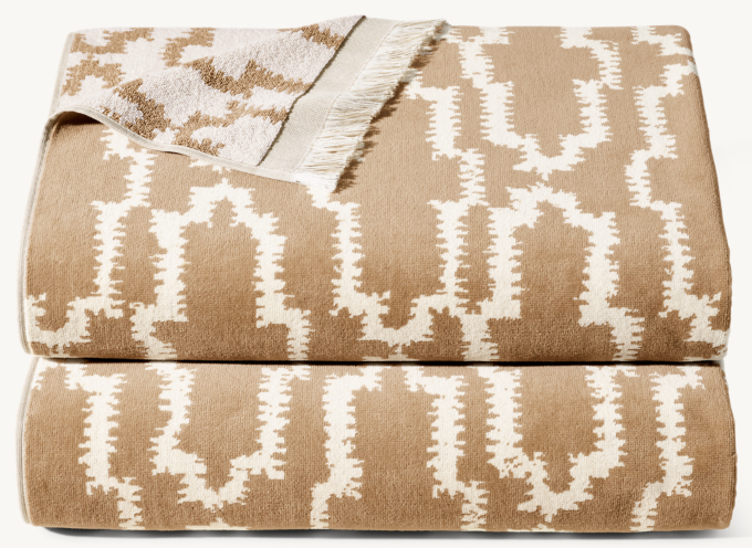 Nazaré Block Print Beach Towel