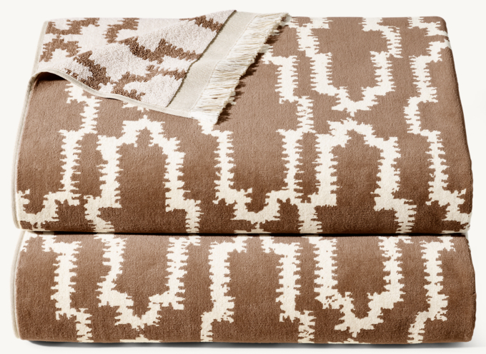 Nazaré Block Print Beach Towel