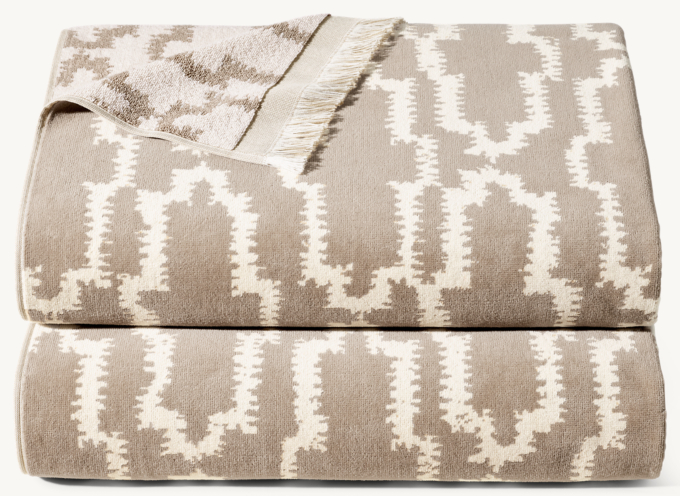Nazaré Block Print Beach Towel