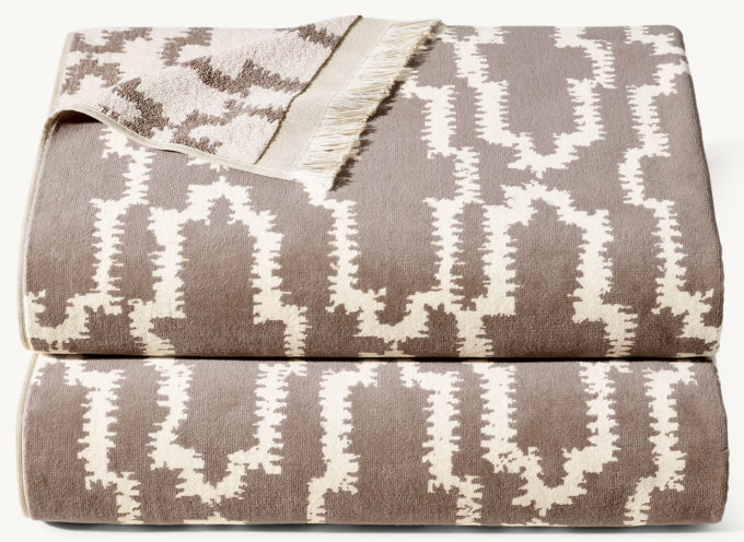 Nazaré Block Print Beach Towel