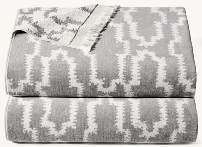 Nazaré Block Print Beach Towel