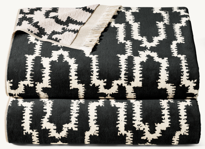 Nazaré Block Print Beach Towel