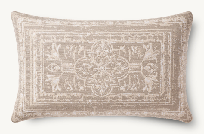 Overhead view of Corsica Outdoor Pillow Cover  - Tile - Lumbar 